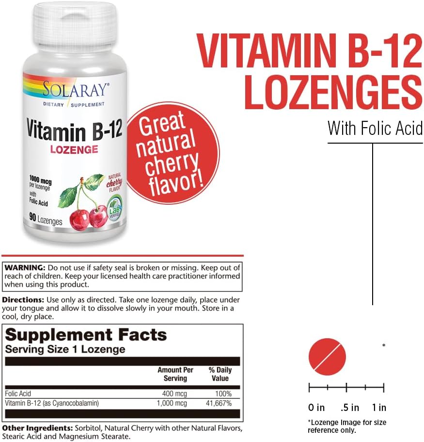 Solaray Vitamin B-12 1000 mcg | FamiliaBoost