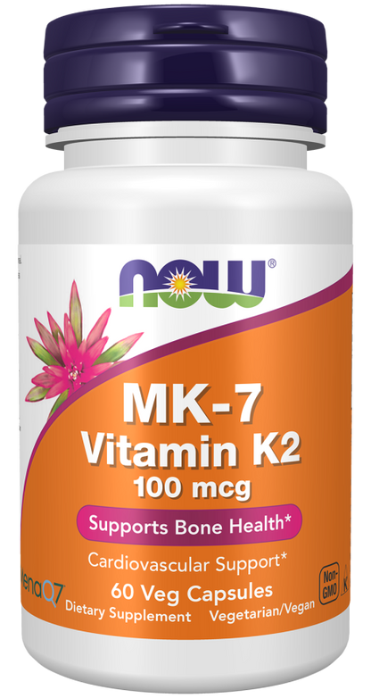 NOW MK-7 Vitamin K2 Capsules | FamiliaBoost