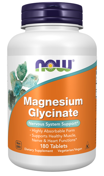 NOW Magnesium Glycinate Tablets — product image 5 | FamiliaBoost