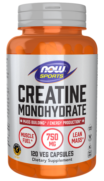 NOW Creatine Monohydrate Capsules | FamiliaBoost
