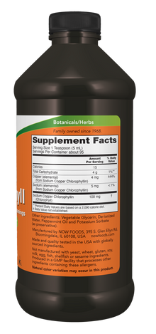 NOW Liquid Chlorophyll 473mL — product image 2 | FamiliaBoost