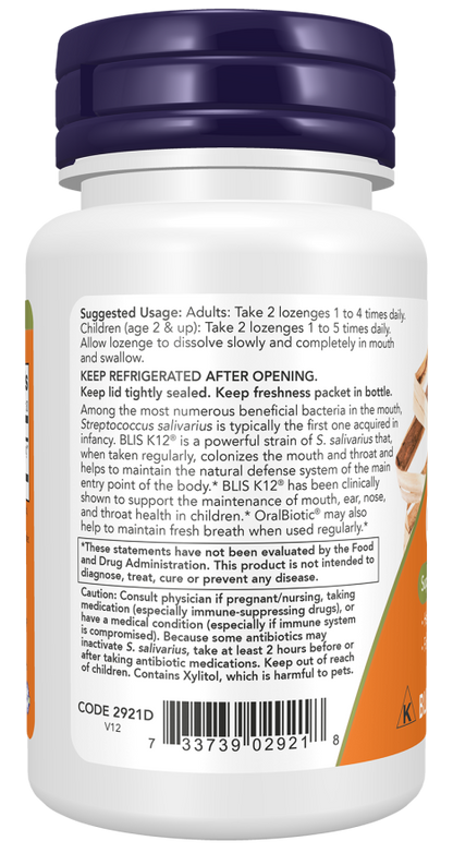 NOW OralBiotic Lozenges — product image 3 | FamiliaBoost