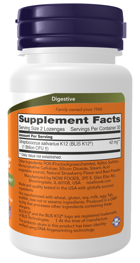 NOW OralBiotic Lozenges — product image 2 | FamiliaBoost