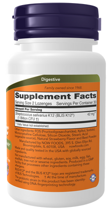 NOW OralBiotic Lozenges — product image 2 | FamiliaBoost