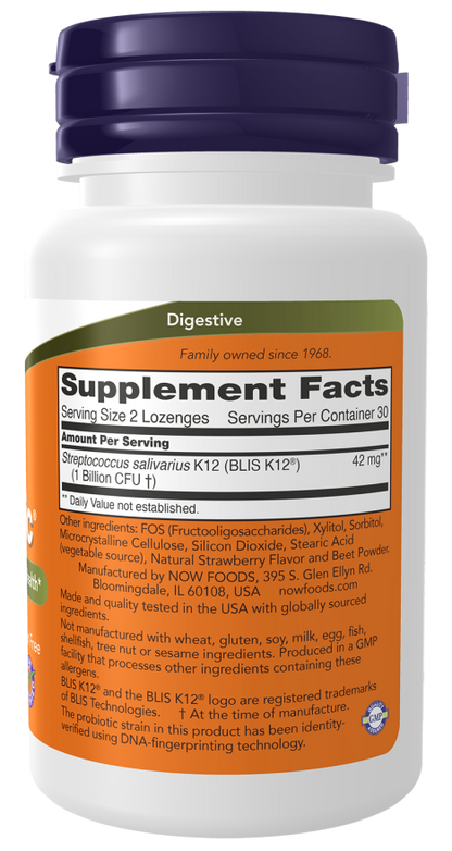 NOW OralBiotic Lozenges — product image 2 | FamiliaBoost