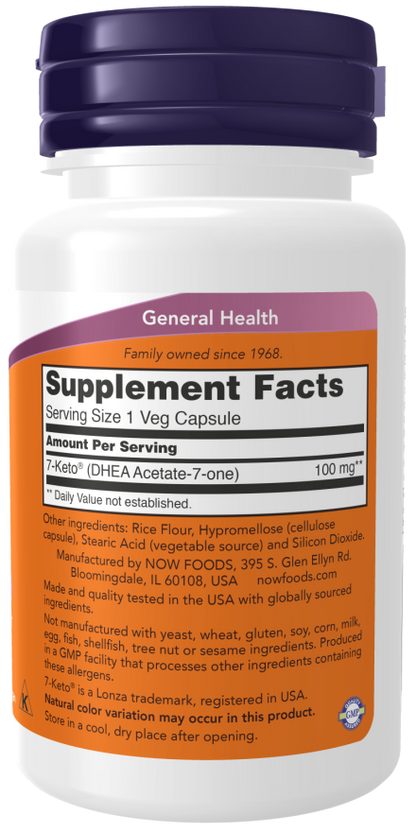 NOW 7-Keto Capsules — product image 2 | FamiliaBoost
