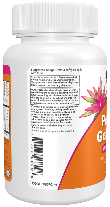 NOW Prenatal Gels + DHA — product image 4 | FamiliaBoost