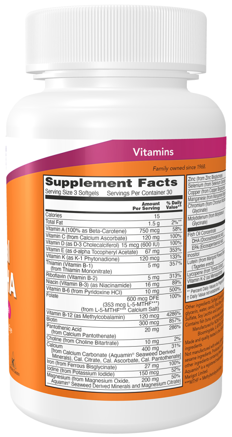 NOW Prenatal Gels + DHA — product image 2 | FamiliaBoost