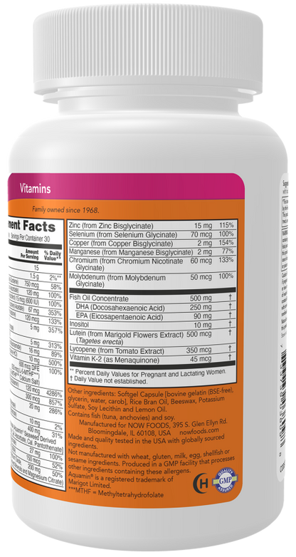 NOW Prenatal Gels + DHA — product image 3 | FamiliaBoost