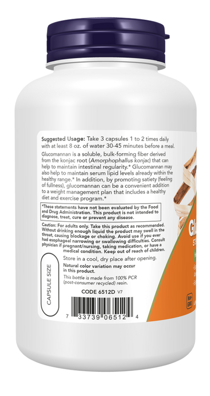 NOW Glucomannan Capsules — product image 3 | FamiliaBoost