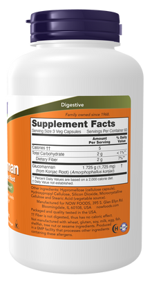 NOW Glucomannan Capsules — product image 2 | FamiliaBoost