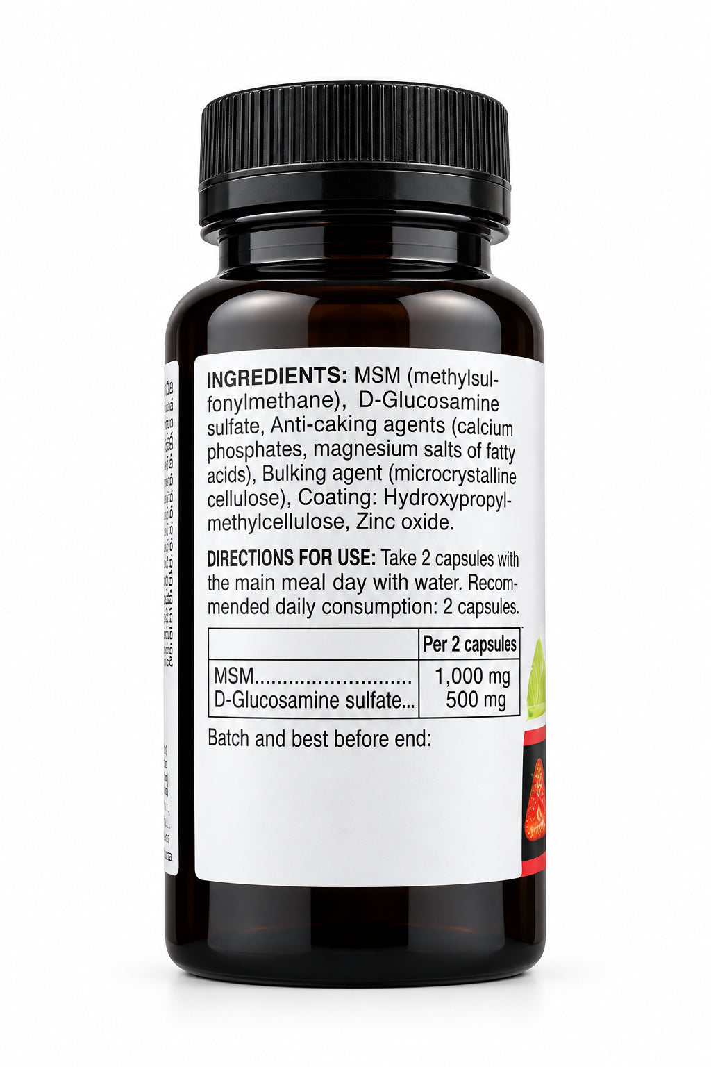 Novadiet MSM and Glucosamine Capsules