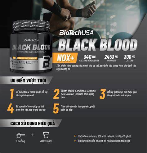 BioTechUSA Black Blood NOX+ 340g | FamiliaBoost