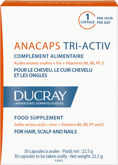 Ducray Anacaps Tri-Activ 30 Caps | FamiliaBoost