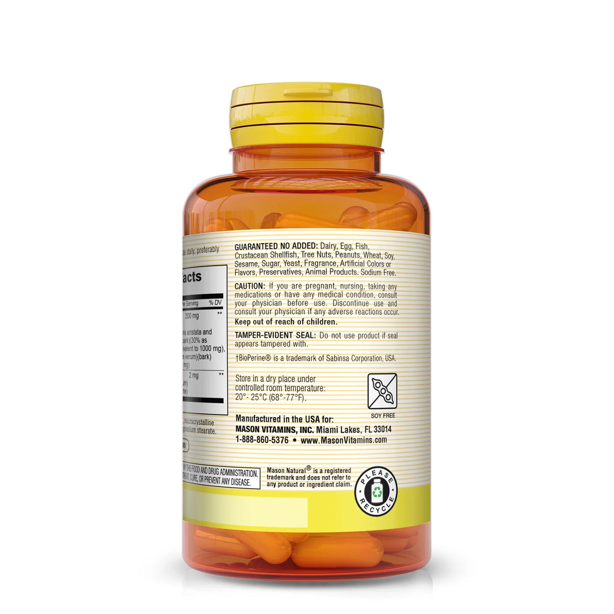 Mason Natural Berberine Ceylon Cinnamon Complex | FamiliaBoost