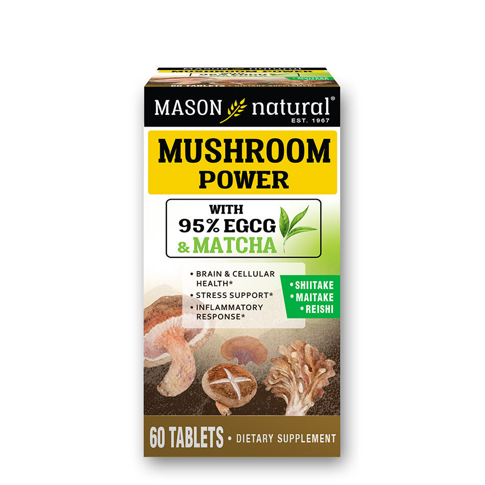 Mason Natural Mushroom Power With Matcha | FamiliaBoost