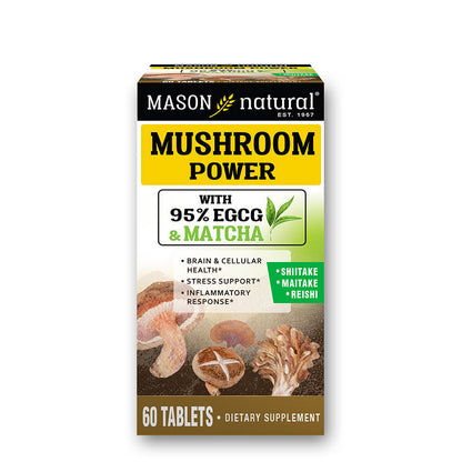 Mason Natural Mushroom Power With Matcha | FamiliaBoost