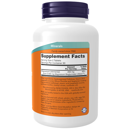 NOW Magnesium Glycinate | FamiliaBoost
