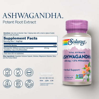 Solaray Ashwagandha Root Extract | FamiliaBoost