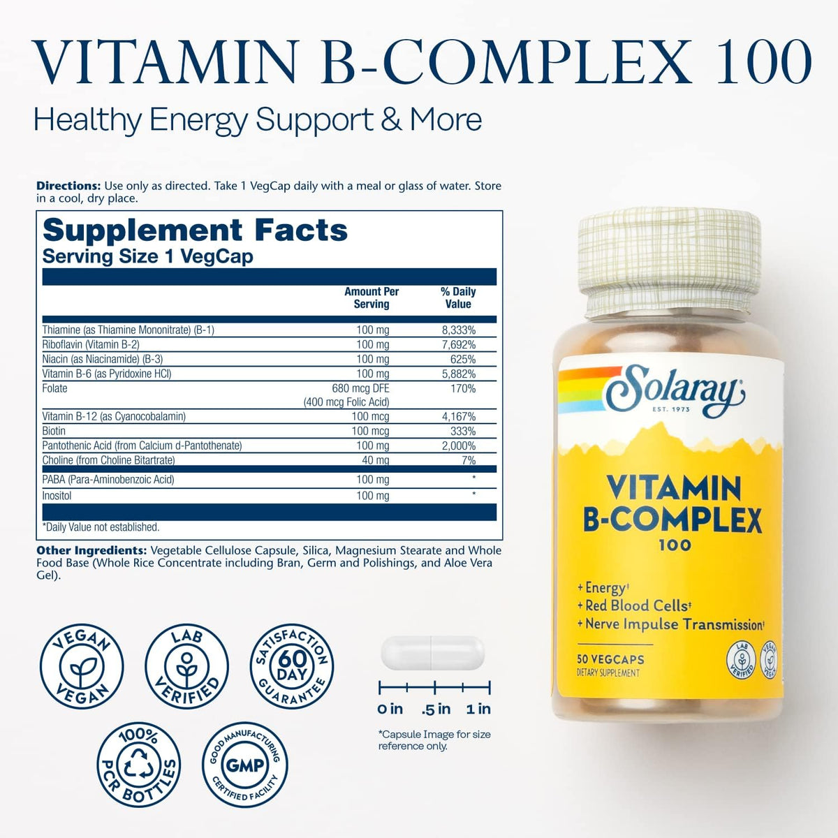 Solaray B-Complex 100 | FamiliaBoost