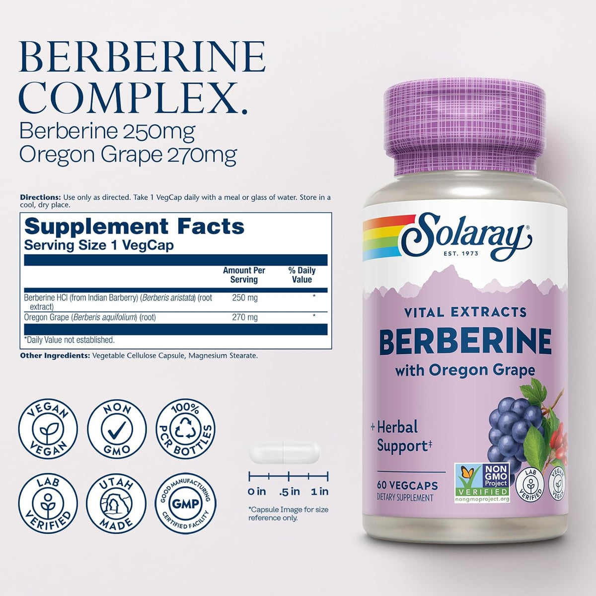 Solaray Berberine Root Extract | FamiliaBoost