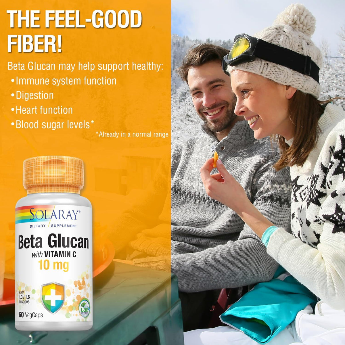 Solaray Beta Glucan & Vitamin C | FamiliaBoost