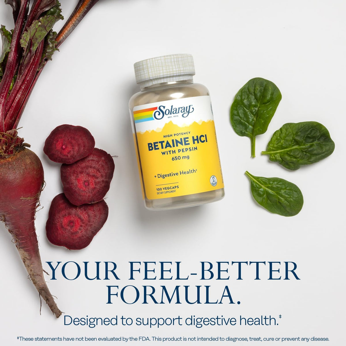 Solaray Betaine HCl - 650 mg | FamiliaBoost