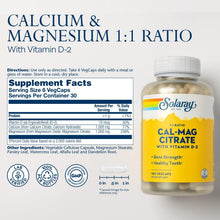 Solaray Cal-Mag Citrate | FamiliaBoost
