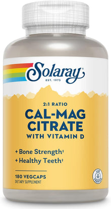 Solaray Cal-Mag Citrate & Vitamin D | FamiliaBoost