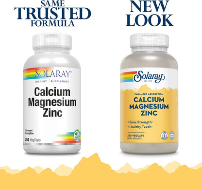 Solaray Calcium, Magnesium, Zinc | FamiliaBoost
