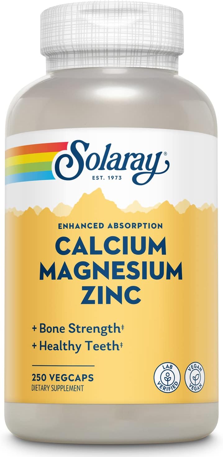 Solaray Calcium, Magnesium, Zinc | FamiliaBoost