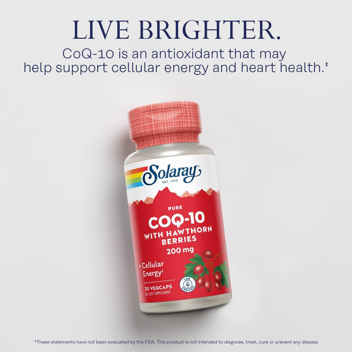 Solaray CoQ 10 - 200mg - Pure | FamiliaBoost