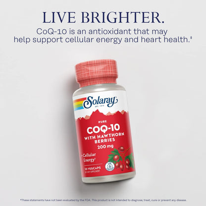 Solaray CoQ 10 - 200mg - Pure | FamiliaBoost
