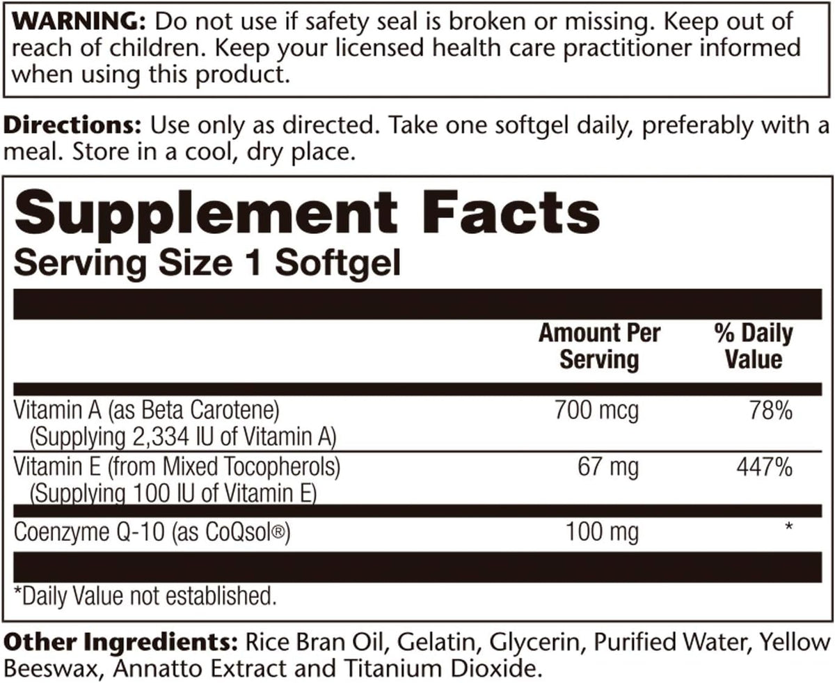 Solaray CoQ 10 - Bio - 100 mg | FamiliaBoost