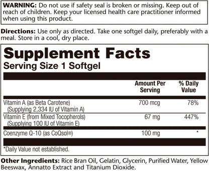 Solaray CoQ 10 - Bio - 100 mg | FamiliaBoost
