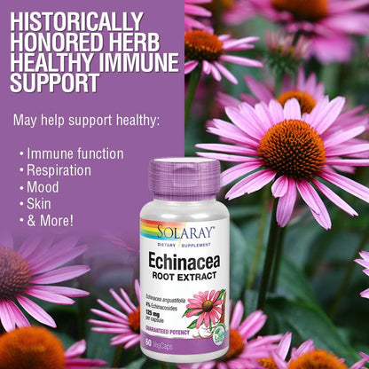 Solaray Echinacea A. Extract 125 mg | FamiliaBoost