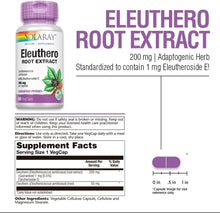 Solaray Eleuthero Root Extract 200 mg | FamiliaBoost