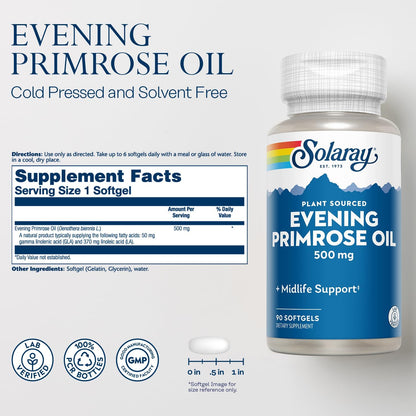 Solaray Evening Primrose Oil-High Potency 500 mg | FamiliaBoost