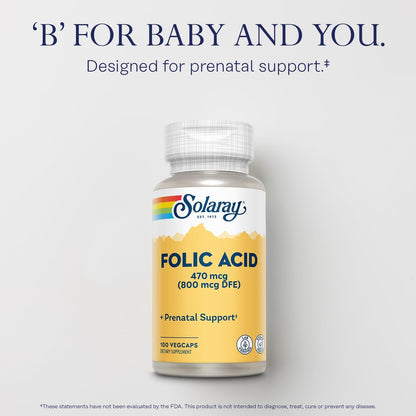 Solaray Folic Acid | FamiliaBoost