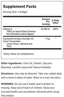 Solaray Food Carotene 7500mcg | FamiliaBoost