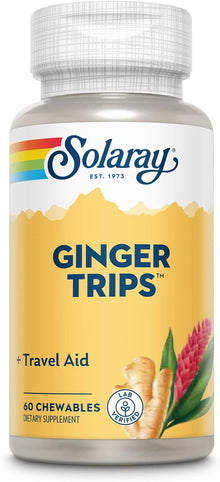 Solaray Ginger Trips Chewable 67 mg | FamiliaBoost