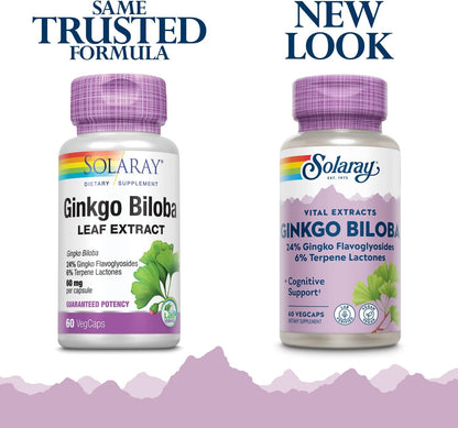 Solaray Ginkgo Biloba 60 mg | FamiliaBoost