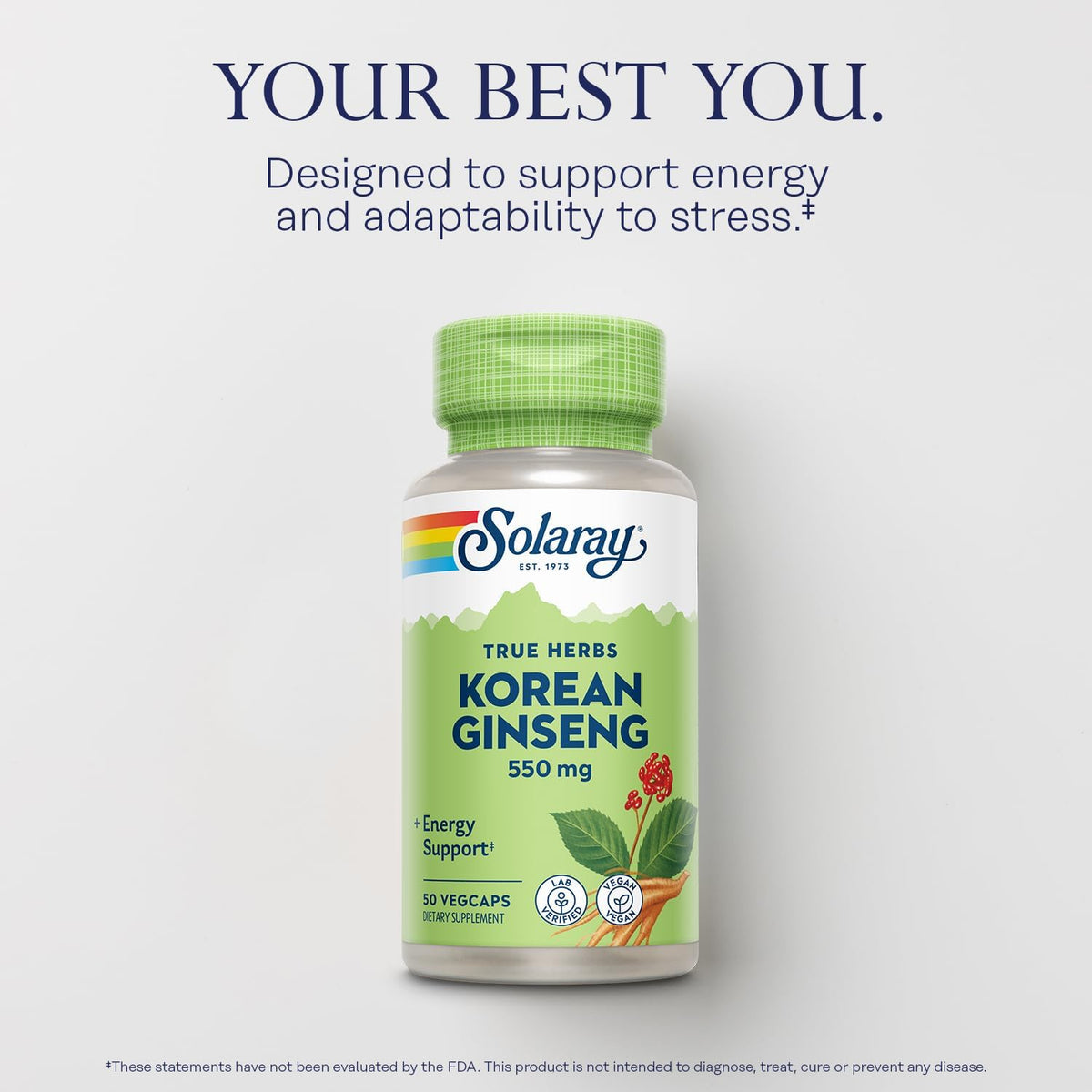 Solaray Ginseng Korean 550 mg | FamiliaBoost