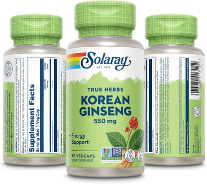 Solaray Ginseng Korean 550 mg | FamiliaBoost