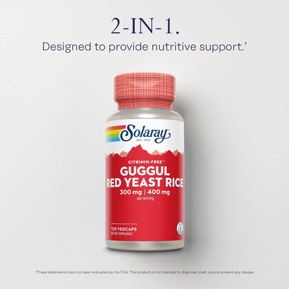 Solaray Guggul Gum Extract & Red Yeast Rice | FamiliaBoost