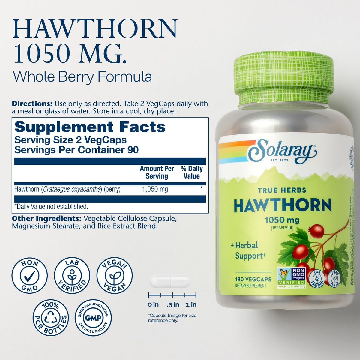 Solaray Hawthorn Berries | FamiliaBoost