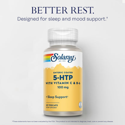 Solaray L-5-HTP 100 mg & Vitamin B6 & Vitamin C | FamiliaBoost