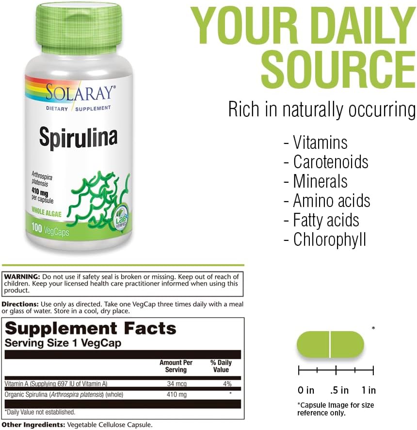 Solaray Spirulina | FamiliaBoost