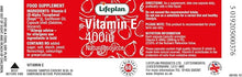 Lifeplan Vitamin E 400 iu | FamiliaBoost