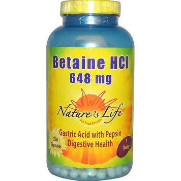 Nature's Life Betaine Hcl 648 mg | FamiliaBoost